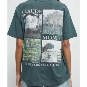 Urban Outfitters Monet National Gallery Graphic Tee Green M